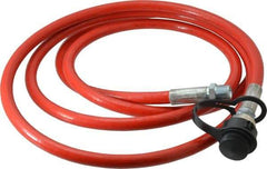 Value Collection - 1/4" Inside Diam x 3/8 NPT 10' Hydraulic Pump Hose - 10,000 psi, 59755199 Opposite End, Thermoplastic - Exact Tool & Supply