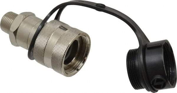 Value Collection - 3/8 NPTF Hydraulic Hose High-Flow Female Coupler - 10,000 psi - Exact Tool & Supply