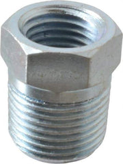 Value Collection - 3/8 Male & 1/4 Female NPTF Steel Hydraulic Hose Bushing - 10,000 psi - Exact Tool & Supply