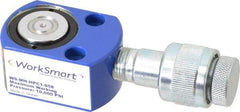 Value Collection - 5 Ton, 0.24" Stroke, 0.26 Cu In Oil Capacity, Portable Hydraulic Flat Body Cylinder - 1.1 Sq In Effective Area, 1.26" Lowered Ht., 1.5" Max Ht., 1.18" Cyl Bore Diam, 0.98" Plunger Rod Diam, 10,000 Max psi - Exact Tool & Supply
