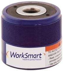 Value Collection - 12 Ton, 0.31" Stroke, 0.89 Cu In Oil Capacity, Portable Hydraulic Hollow Hole Cylinder - 2.91 Sq In Effective Area, 2.36" Lowered Ht., 2.67" Max Ht., 1.92" Cyl Bore Diam, 1.38" Plunger Rod Diam, 10,000 Max psi - Exact Tool & Supply