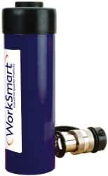Value Collection - 25 Ton, 4.02" Stroke, 20.7 Cu In Oil Capacity, Portable Hydraulic Single Acting Cylinder - 5.15 Sq In Effective Area, 8.62" Lowered Ht., 12.64" Max Ht., 2.56" Cyl Bore Diam, 2.24" Plunger Rod Diam, 10,000 Max psi - Exact Tool & Supply