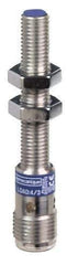 Telemecanique Sensors - NPN, 2.5mm Detection, Cylinder Shielded, Inductive Proximity Sensor - 3 Wires, IP67, 12 to 48 VDC, M8x1 Thread, 2.44 Inch Long - Exact Tool & Supply
