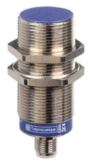 Telemecanique Sensors - NC, NC, 15mm Detection, Cylinder Shielded, Inductive Proximity Sensor - 2 Wires, IP67, IP69K, 24 to 240 VAC/VDC, M30x1.5 Thread, 2.87 Inch Long - Exact Tool & Supply