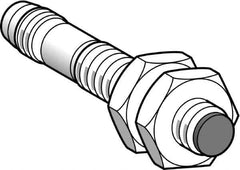 Telemecanique Sensors - PNP, NC, 2.5mm Detection, Cylinder, Inductive Proximity Sensor - 3 Wires, IP65, IP67, 12 to 24 VDC, M8x1 Thread, 42mm Long - Exact Tool & Supply