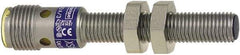 Telemecanique Sensors - NPN, PNP, 1.5mm Detection, Cylinder, Inductive Proximity Sensor - 2 Wires, IP67, 12 to 48 VDC, M8x1 Thread, 62mm Long - Exact Tool & Supply