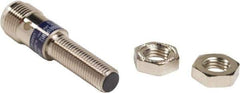 Telemecanique Sensors - PNP, 1.5mm Detection, Cylinder Shielded, Inductive Proximity Sensor - 3 Wires, IP67, 12 to 24 VDC, M12x1 Thread, 45mm Long x 0.39 Inch Wide - Exact Tool & Supply
