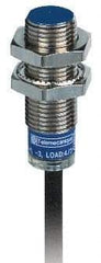 Telemecanique Sensors - NPN, PNP, NC, 2mm Detection, Cylinder, Inductive Proximity Sensor - 2 Wires, IP68, IP69, 12 to 48 VDC, M12x1 Thread, 53mm Long - Exact Tool & Supply