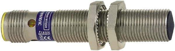 Telemecanique Sensors - PNP, 2mm Detection, Cylinder Shielded, Inductive Proximity Sensor - 3 Wires, IP67, IP69K, 12 to 24 VDC, M12x1 Thread, 50mm Long x 0.71 Inch Wide - Exact Tool & Supply