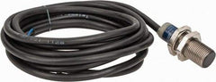 Telemecanique Sensors - NPN, NC, 2mm Detection, Cylinder Shielded, Inductive Proximity Sensor - 3 Wires, IP68, IP69K, 12 to 24 VDC, M12x1 Thread, 1.38 Inch Long x 0.47 Inch Wide - Exact Tool & Supply