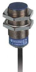Telemecanique Sensors - NPN, PNP, 5mm Detection, Cylinder, Inductive Proximity Sensor - 2 Wires, IP68, IP69, 12 to 48 VDC, M18x1 Thread, 62mm Long - Exact Tool & Supply