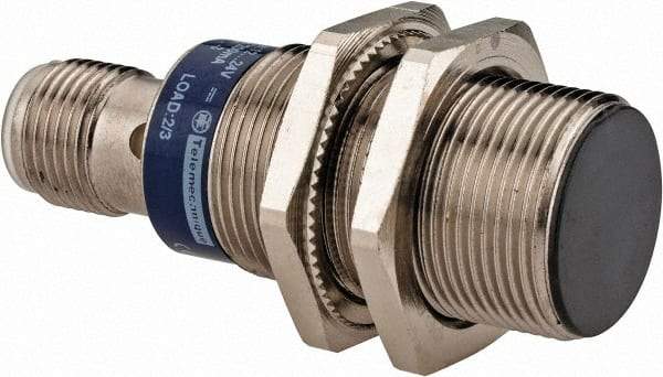 Telemecanique Sensors - PNP, NC, 5mm Detection, Cylinder Shielded, Inductive Proximity Sensor - 3 Wires, IP67, IP69K, 12 to 24 VDC, M18x1 Thread, 50mm Long x 0.71 Inch Wide - Exact Tool & Supply