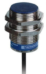 Telemecanique Sensors - PNP, NC, 10mm Detection, Cylinder Shielded, Inductive Proximity Sensor - 3 Wires, IP68, IP69K, 12 to 24 VDC, M30x1.5 Thread, 1.69 Inch Long x 1.18 Inch Wide - Exact Tool & Supply