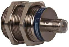 Telemecanique Sensors - PNP, NC, 10mm Detection, Cylinder Shielded, Inductive Proximity Sensor - 3 Wires, IP67, IP69K, 12 to 24 VDC, M30x1.5 Thread, 55mm Long x 1.18 Inch Wide - Exact Tool & Supply