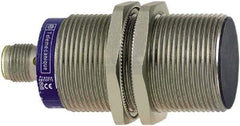 Telemecanique Sensors - NPN, PNP, NO/NC, 10mm Detection, Cylinder, Inductive Proximity Sensor - 4 Wires, IP67, 12 to 24 VDC, M30x1.5 Thread, 72mm Long - Exact Tool & Supply