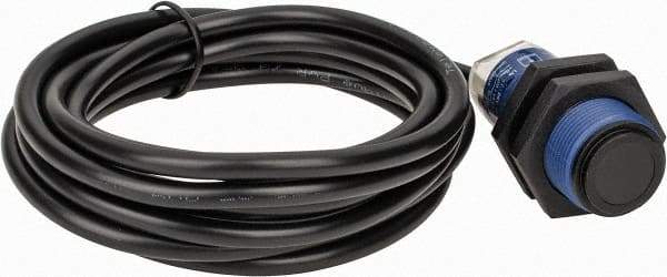 Telemecanique Sensors - Cable Connector, 15m Nominal Distance, Shock and Vibration Resistant, Through Beam Photoelectric Sensor - 12 to 24 VDC, 500 Hz, PBT, 46mm Long x 18mm Wide - Exact Tool & Supply