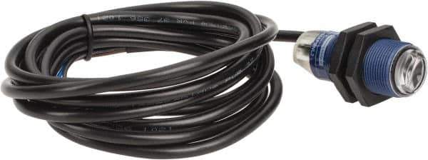 Telemecanique Sensors - Cable Connector, 0.1m Nominal Distance, Shock and Vibration Resistant, Diffused Photoelectric Sensor - 12 to 24 VDC, 500 Hz, PBT, 1.81 Inch Long x 0.71 Inch Wide - Exact Tool & Supply