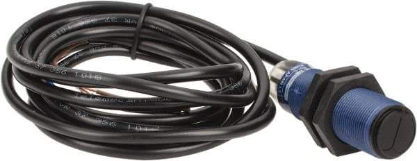 Telemecanique Sensors - Cable Connector, 0.6m Nominal Distance, Shock and Vibration Resistant, Diffused Photoelectric Sensor - 12 to 24 VDC, 500 Hz, PBT, 2.44 Inch Long x 0.71 Inch Wide - Exact Tool & Supply