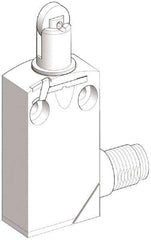 Telemecanique Sensors - SPDT, NC/NO, 240 VAC, 250 VDC, Screw Terminal, Roller Plunger Actuator, General Purpose Limit Switch - 1, 2, 6, 12, 13, 4X, 6P NEMA Rating, IP66, IP67, IP68 IPR Rating - Exact Tool & Supply