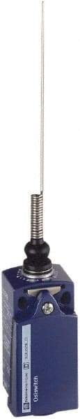 Telemecanique Sensors - DP, NC/NO, 240 VAC, Screw Terminal, Cat Whisker Actuator, General Purpose Limit Switch - Exact Tool & Supply