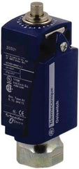 Telemecanique Sensors - SPDT, NC/NO, 240 VAC, 250 VDC, Screw Terminal, End Plunger Actuator, General Purpose Limit Switch - 1, 2, 4, 6, 12, 13 NEMA Rating, IP66, IP67 IPR Rating - Exact Tool & Supply