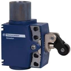 Telemecanique Sensors - SPDT, NC/NO, 240 VAC, 250 VDC, Screw Terminal, Roller Plunger Actuator, General Purpose Limit Switch - 1, 2, 4, 6, 12, 13 NEMA Rating, IP66, IP67 IPR Rating - Exact Tool & Supply