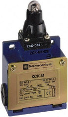 Telemecanique Sensors - SPDT, NC/NO, 240 VAC, 250 VDC, Screw Terminal, Roller Plunger Actuator, General Purpose Limit Switch - 1, 2, 4, 6, 12, 13, 6P NEMA Rating, IP66 IPR Rating - Exact Tool & Supply