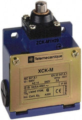 Telemecanique Sensors - SPDT, NC/NO, 240 VAC, 250 VDC, Screw Terminal, End Plunger Actuator, General Purpose Limit Switch - 1, 2, 4, 6, 12, 13, 6P NEMA Rating, IP66 IPR Rating - Exact Tool & Supply