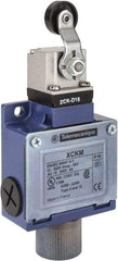 Telemecanique Sensors - SPDT, NC/NO, 240 VAC, 250 VDC, Screw Terminal, Roller Lever Actuator, General Purpose Limit Switch - 1, 2, 4, 6, 12, 13, 6P NEMA Rating, IP66 IPR Rating - Exact Tool & Supply