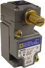 Square D - SPDT, NC/NO, Multiple VAC Levels, Screw Terminal, Rotary Head Actuator, General Purpose Limit Switch - 1, 2, 4, 6, 12, 13, 6P NEMA Rating, IP66 IPR Rating - Exact Tool & Supply