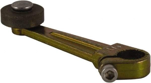 Square D - 2-1/2 Inch Long, 1/4 Inch Diameter, Cast Zinc Body, Limit Switch Operator - 1/4 Inch Face Width, Steel Roller, For Use with Limit Switches - Exact Tool & Supply