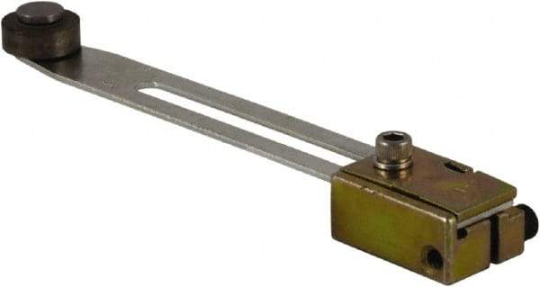 Square D - 0.88 Inch Long, 0.63 Inch Diameter, Cast Zinc Body, Limit Switch Adjustable Roller Lever - Steel Roller, For Use with Limit Switches - Exact Tool & Supply