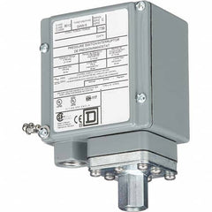 Square D - 4, 13 and 4X NEMA Rated, SPDT-DB, 3 to 150 psig, Electromechanical Pressure and Level Switch - Exact Tool & Supply