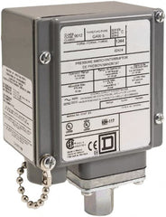 Square D - 4, 13 and 4X NEMA Rated, SPDT-DB, 5 to 250 psig, Electromechanical Pressure and Level Switch - Exact Tool & Supply