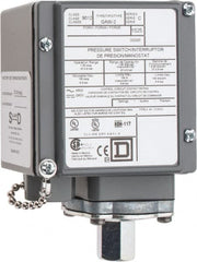 Square D - 4, 13 and 4X NEMA Rated, SPDT-DB, 1 to 40 psig, Electromechanical Pressure and Level Switch - Exact Tool & Supply