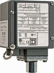 Square D - 4, 13 and 4X NEMA Rated, SPDT-DB, 3 to 150 psig, Electromechanical Pressure and Level Switch - Exact Tool & Supply
