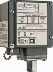 Square D - 4, 13 and 4X NEMA Rated, DPDT, 5 to 250 psig, Electromechanical Pressure and Level Switch - Exact Tool & Supply
