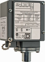Square D - 4, 13 and 4X NEMA Rated, SPDT-DB, 1 to 40 psig, Electromechanical Pressure and Level Switch - Exact Tool & Supply