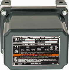 Square D - 7 and 9 NEMA Rated, SPDT-DB, 1.5 to 75 psig, Electromechanical Pressure and Level Switch - Exact Tool & Supply