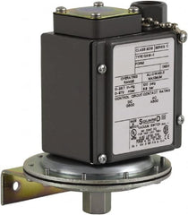 Square D - 4, 13 and 4X NEMA Rated, NC, SPDT, 28.7 inHg, Electromechanical Pressure and Level Switch - Exact Tool & Supply