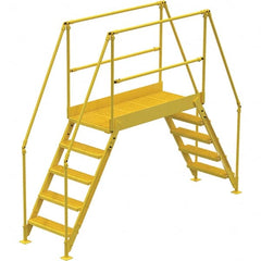 Vestil - 93" High 500 Lb Capacity 5 Step Crossover Bridge - Exact Tool & Supply