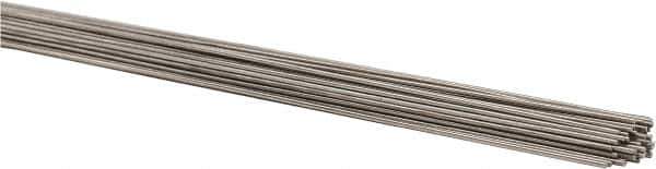 Welding Material - 36 Inch Long, 0.035 Inch Diameter, Bare Coated, Stainless Steel, TIG Welding and Brazing Rod - 1 Lb., Industry Specification 308L - Exact Tool & Supply