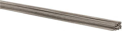 Welding Material - 36 Inch Long, 0.035 Inch Diameter, Bare Coated, Stainless Steel, TIG Welding and Brazing Rod - 1 Lb., Industry Specification 308L - Exact Tool & Supply