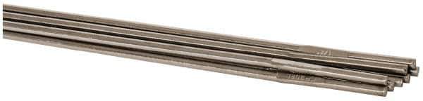 Welding Material - 36 Inch Long, 1/8 Inch Diameter, Bare Coated, Stainless Steel, TIG Welding and Brazing Rod - 1 Lb., Industry Specification 308L - Exact Tool & Supply