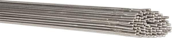 Welding Material - 36 Inch Long, 1/8 Inch Diameter, Bare Coated, Stainless Steel, TIG Welding and Brazing Rod - 10 Lb., Industry Specification 308L - Exact Tool & Supply