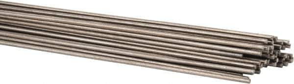 Welding Material - 36 Inch Long, 0.035 Inch Diameter, Bare Coated, Stainless Steel, TIG Welding and Brazing Rod - 1 Lb., Industry Specification 316L - Exact Tool & Supply