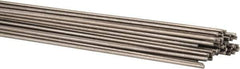 Welding Material - 36 Inch Long, 0.035 Inch Diameter, Bare Coated, Stainless Steel, TIG Welding and Brazing Rod - 1 Lb., Industry Specification 316L - Exact Tool & Supply