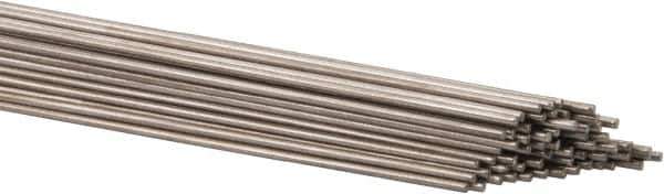 Welding Material - 36 Inch Long, 0.045 Inch Diameter, Bare Coated, Stainless Steel, TIG Welding and Brazing Rod - 1 Lb., Industry Specification 316L - Exact Tool & Supply