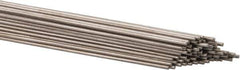 Welding Material - 36 Inch Long, 0.045 Inch Diameter, Bare Coated, Stainless Steel, TIG Welding and Brazing Rod - 1 Lb., Industry Specification 316L - Exact Tool & Supply