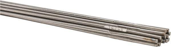 Welding Material - 36 Inch Long, 3/32 Inch Diameter, Bare Coated, Stainless Steel, TIG Welding and Brazing Rod - 1 Lb., Industry Specification 316L - Exact Tool & Supply